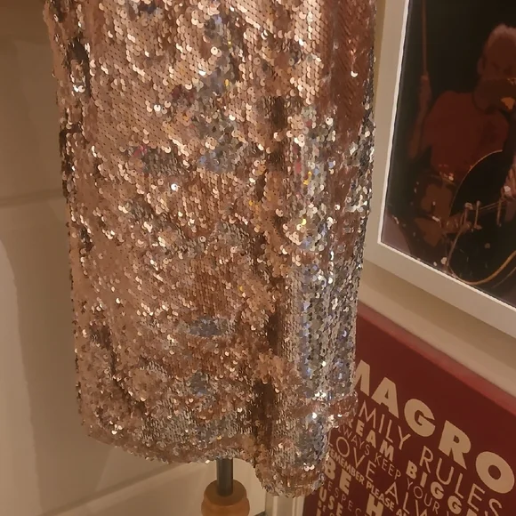 Forever 21 Gold Sequin Mini Dress - Picture 6 of 7